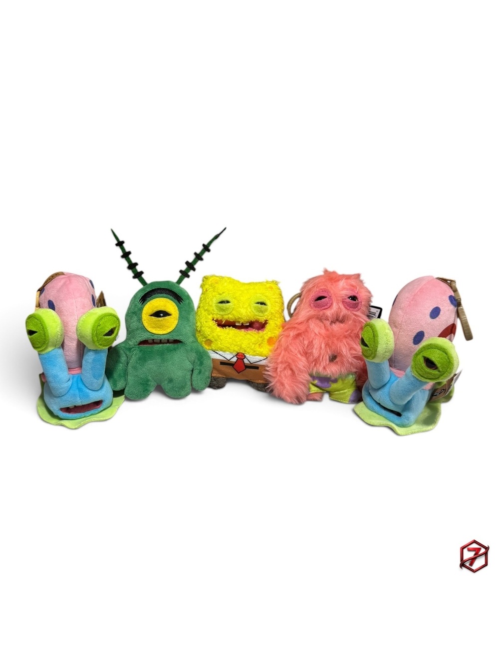 Fuggler x SpongeBob SquarePants Plush Lot of 5 SpongeBob Patrick Catch Me Gary
